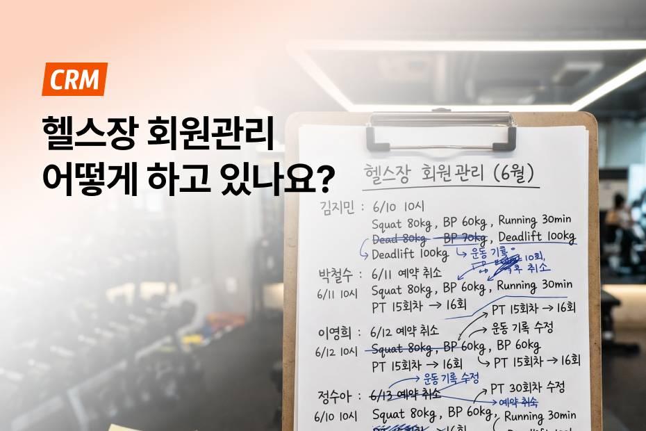 헬스장 회원관리, 아직도 수기로 하세요? 이제 똑똑한 어시스트핏!